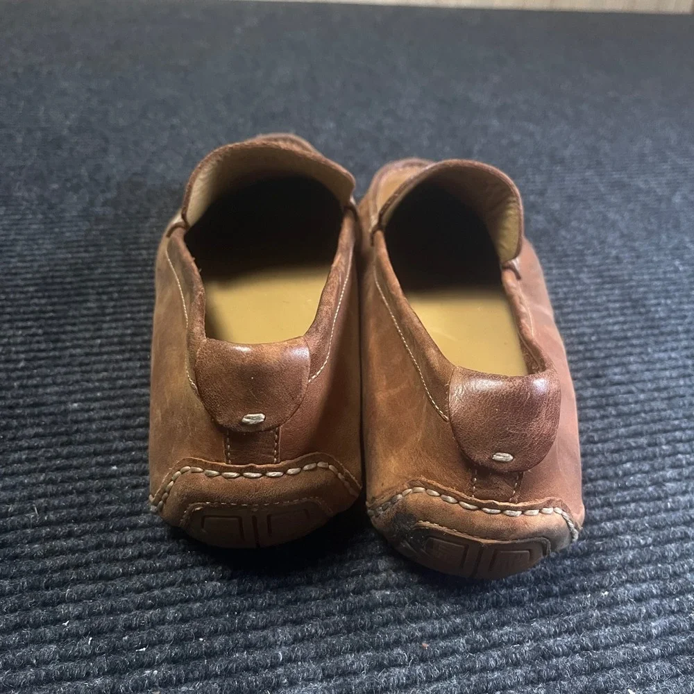 Cole Haan Grant Driver Loafers Mens 12 Brown Leather Moc Toe Slip On C11401